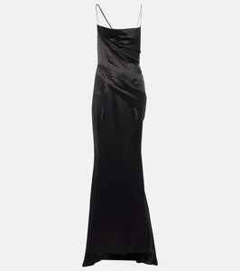 Givenchy Gathered silk satin gown