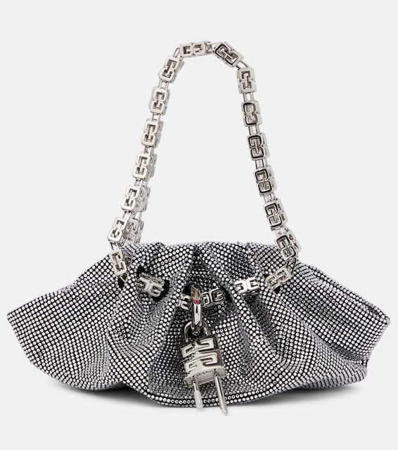 Givenchy Kenny Mini crystal-embellished shoulder bag. Shop Givenchy Top-Handle Bags for women now.