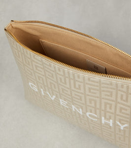 Givenchy Logo coated canvas pouch