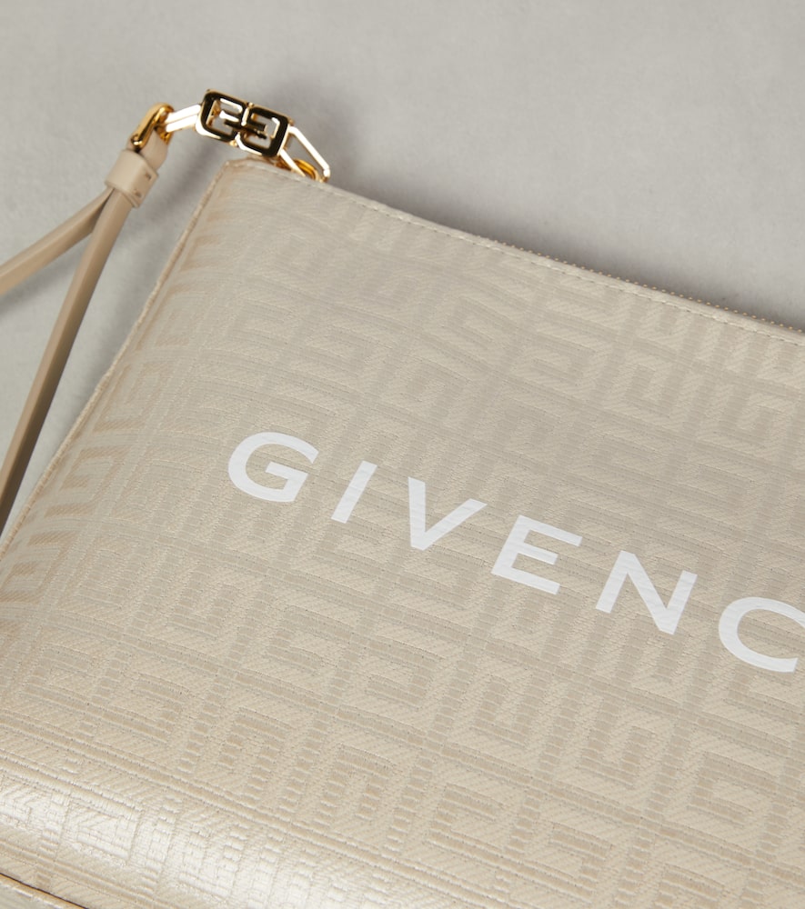 Givenchy Logo coated canvas pouch