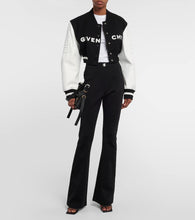 Givenchy Logo cropped varsity jacket