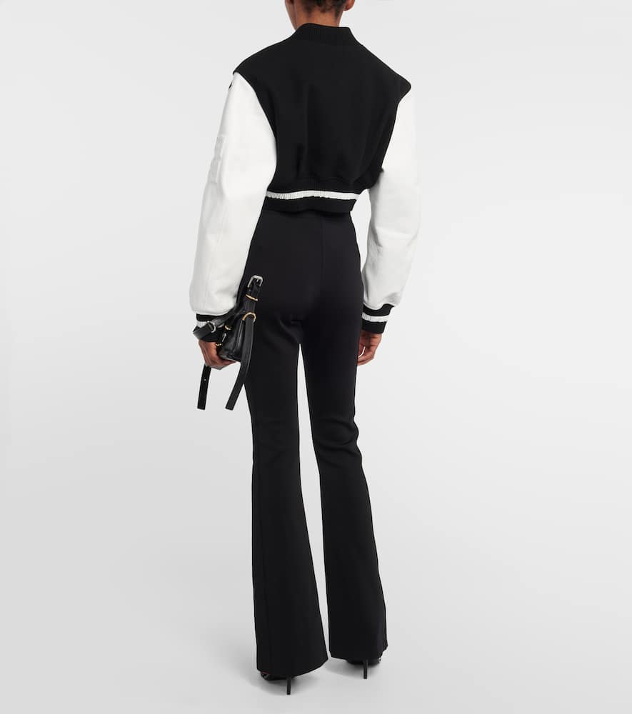 Givenchy Logo cropped varsity jacket