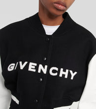 Givenchy Logo cropped varsity jacket