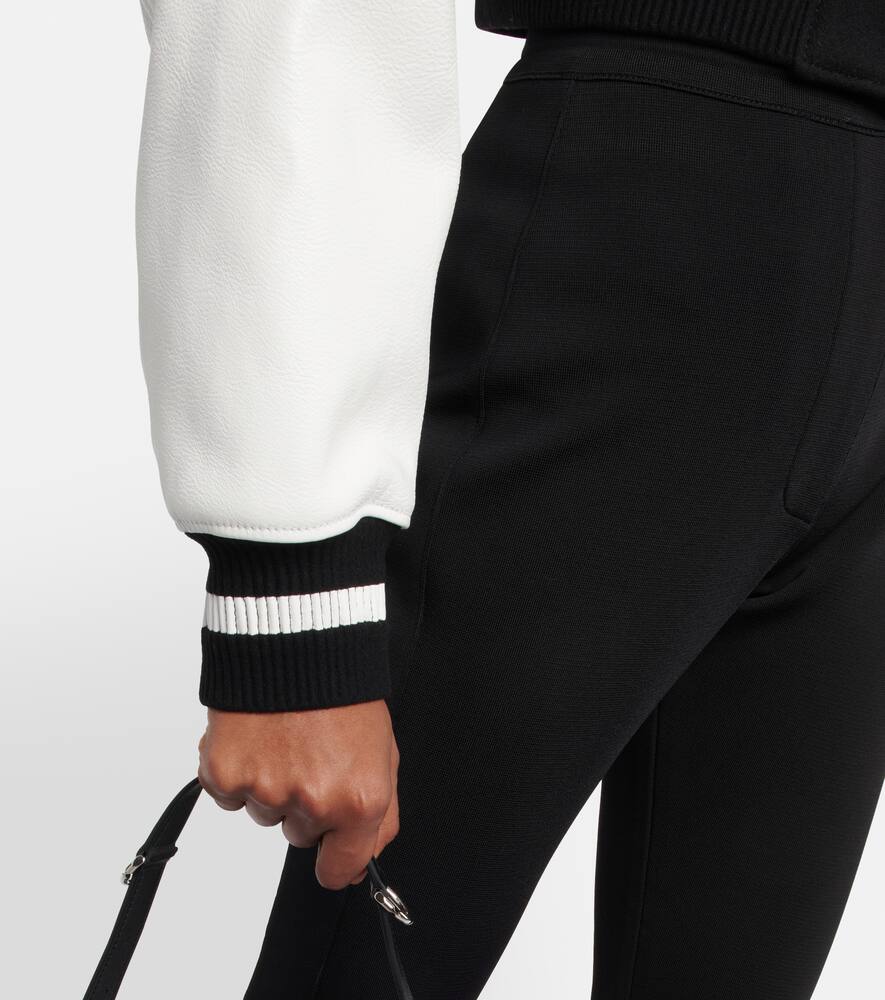 Givenchy Logo cropped varsity jacket