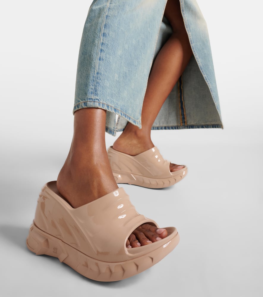 Givenchy Marshmallow wedge slides