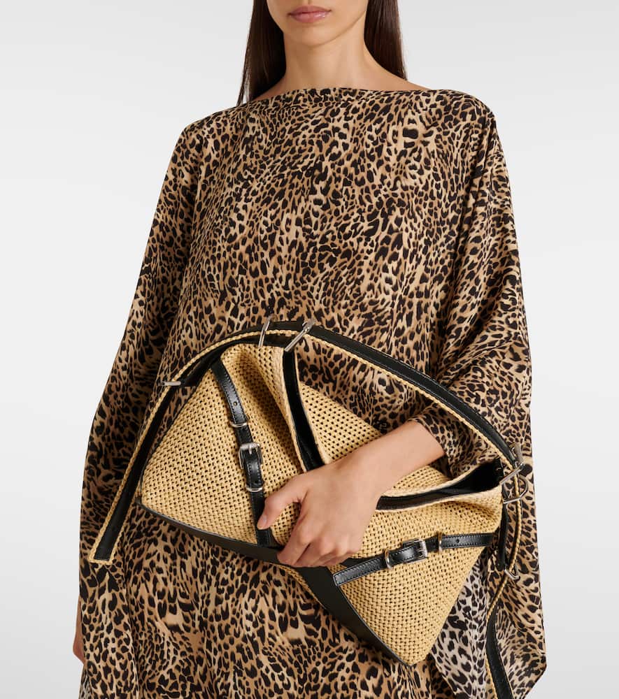 Givenchy Plage Voyou Medium raffia shoulder bag