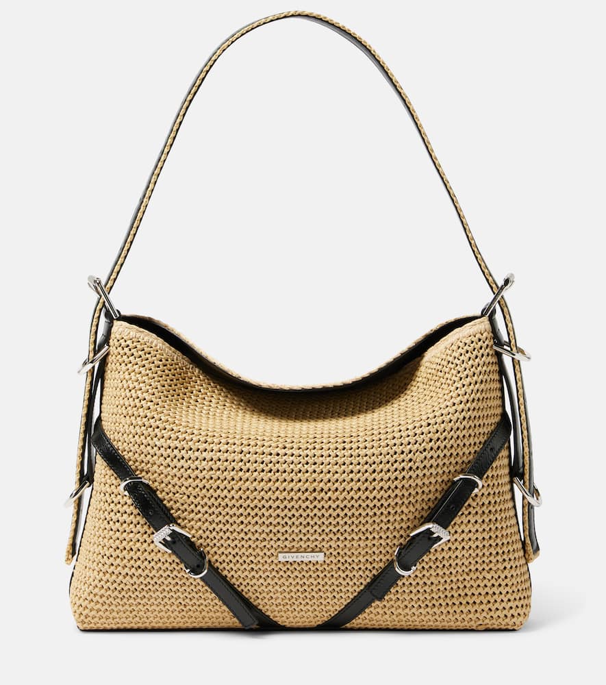 Givenchy Plage Voyou Medium raffia shoulder bag. Shop Givenchy Shoulder Bags for women now.
