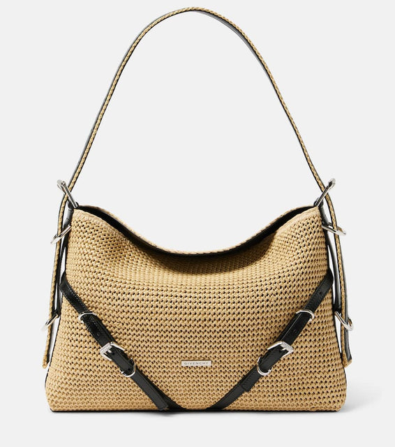 Givenchy Plage Voyou Medium raffia shoulder bag. Shop Givenchy Shoulder Bags for women now.
