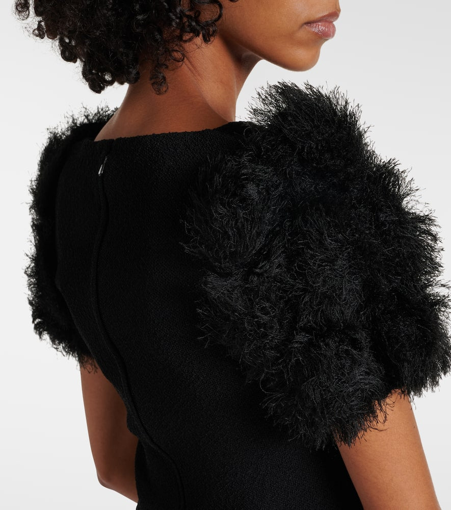 Givenchy Pompom knitted midi dress