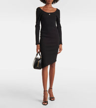 Givenchy Ribbed-knit cotton jersey midi dress