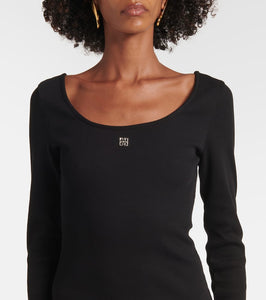 Givenchy Ribbed-knit cotton jersey midi dress
