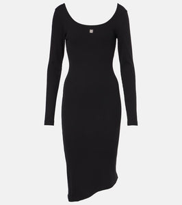 Givenchy Ribbed-knit cotton jersey midi dress