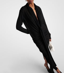Givenchy Ruched jersey maxi dress