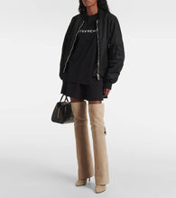 Givenchy Shark Lock 95 suede over-the-knee boots