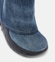 Givenchy Shark Lock Biker denim ankle boots