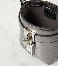 Givenchy Shark Lock Micro metallic leather bucket bag