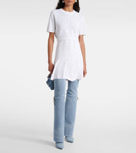 Givenchy Shark Lock Stiletto denim over-the-knee boots