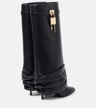 Givenchy Shark Lock Stiletto leather knee-high boots