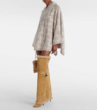 Givenchy Shark Lock Stiletto suede over-the-knee boots