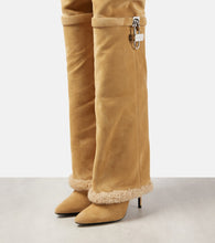 Givenchy Shark Lock Stiletto suede over-the-knee boots