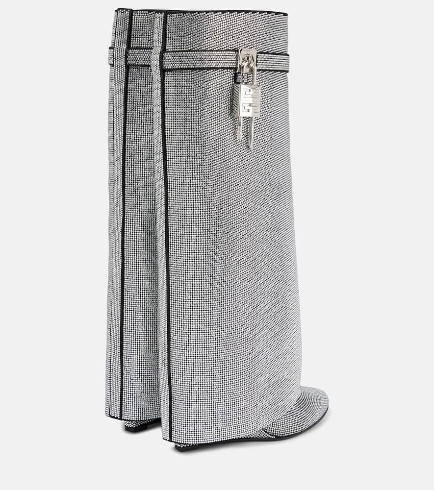 Givenchy Shark Lock Strass knee-high boots