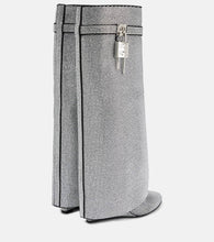 Givenchy Shark Lock Strass knee-high boots