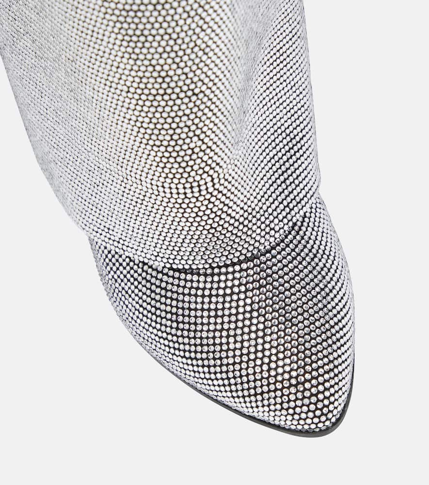 Givenchy Shark Lock Strass knee-high boots