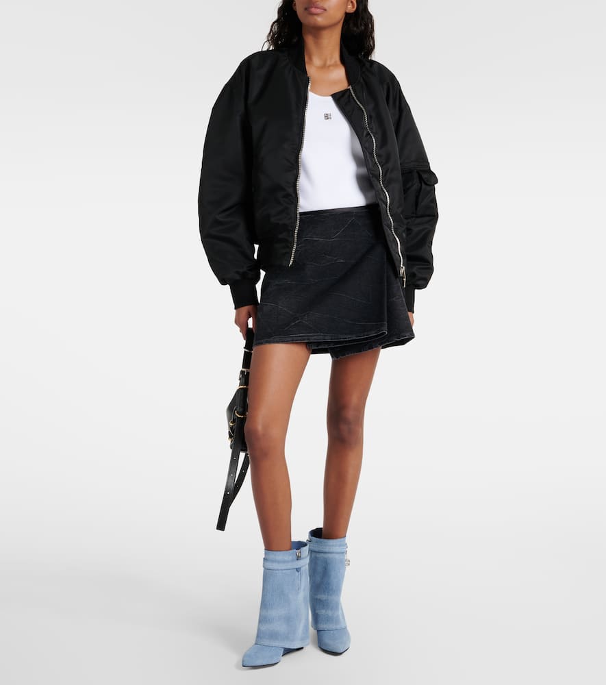 Givenchy Shark Lock denim ankle boots