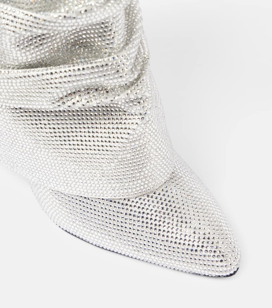 Givenchy Shark Lock embellished satin ankle boots