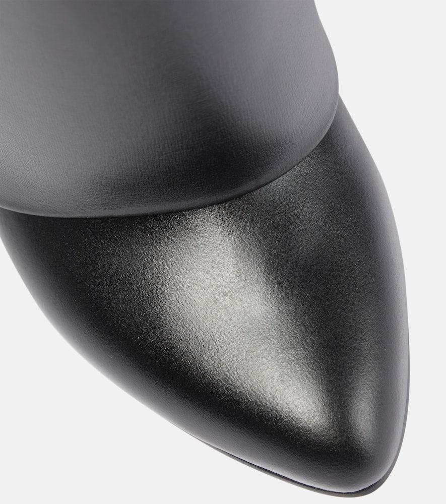 Givenchy Shark Lock leather knee-high boots