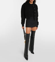 Givenchy Shark Lock leather over-the-knee boots