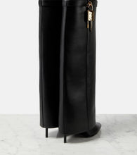 Givenchy Shark Lock leather over-the-knee boots