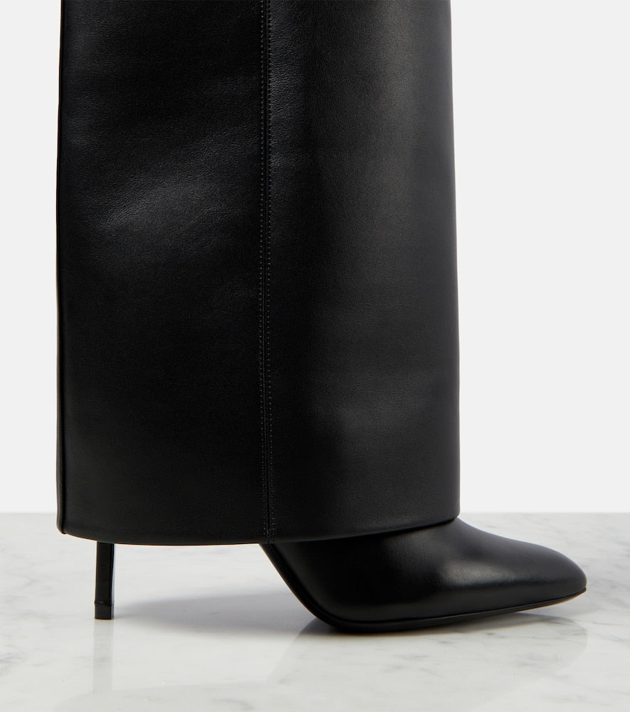 Givenchy Shark Lock leather over-the-knee boots