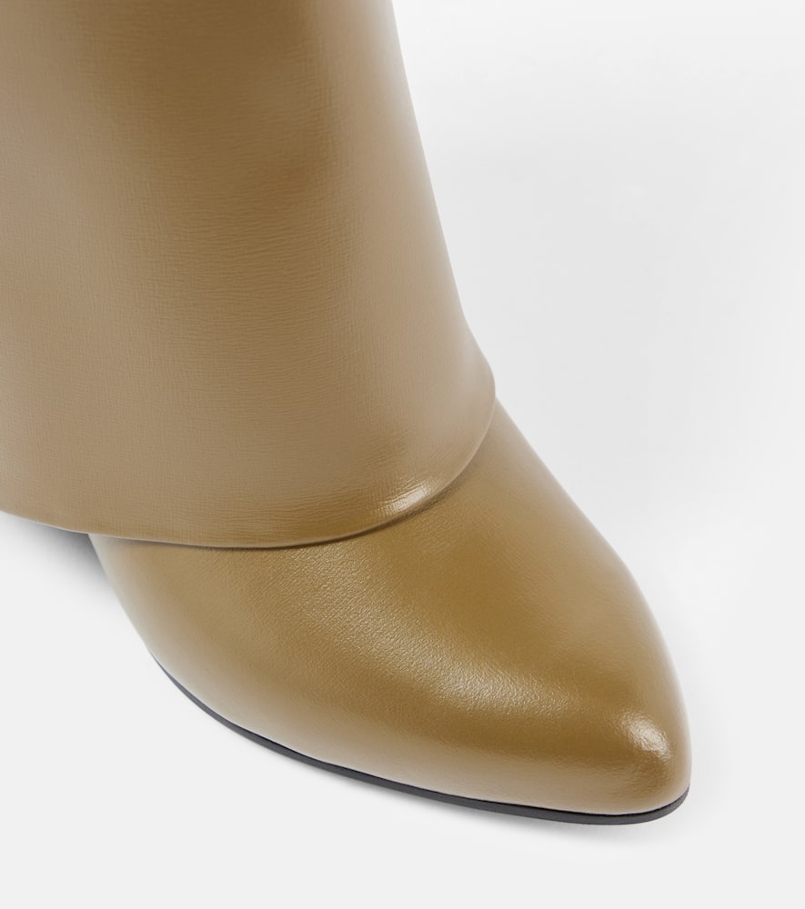 Givenchy Shark Lock leather wedge boots