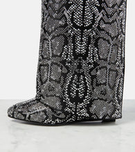 Givenchy Shark Lock snake-effect knee-high boots