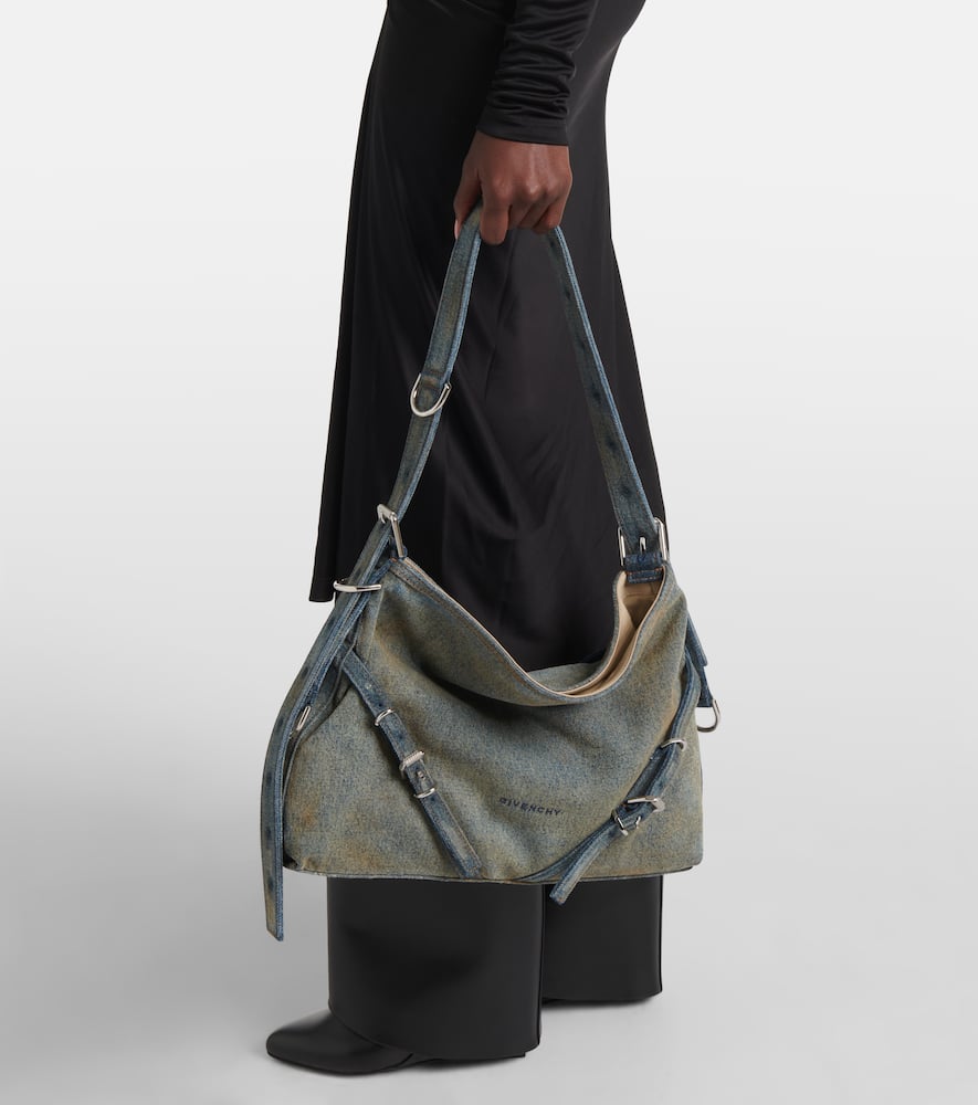 Givenchy Voyou Medium denim shoulder bag