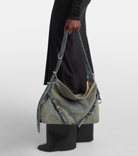 Givenchy Voyou Medium denim shoulder bag