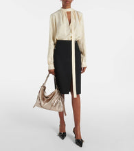 Givenchy Voyou Medium metallic leather shoulder bag