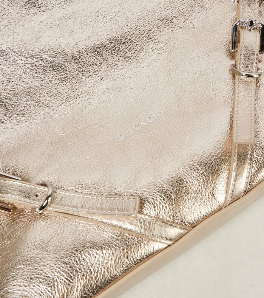 Givenchy Voyou Medium metallic leather shoulder bag