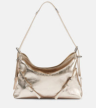 Givenchy Voyou Medium metallic leather shoulder bag. Shop Givenchy Shoulder Bags for women now.
