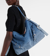 Givenchy Voyou Medium ombr√É¬© denim shoulder bag