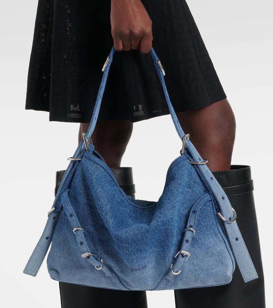 Givenchy Voyou Medium ombr√É¬© denim shoulder bag
