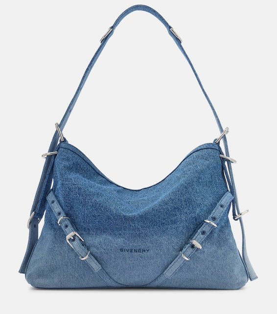 Givenchy Voyou Medium ombr√É¬© denim shoulder bag. Shop Givenchy Shoulder Bags for women now.