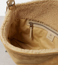 Givenchy Voyou Medium suede and shearling shoulder bag