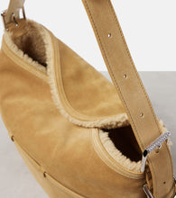 Givenchy Voyou Medium suede and shearling shoulder bag