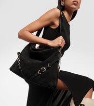 Givenchy Voyou Medium suede shoulder bag