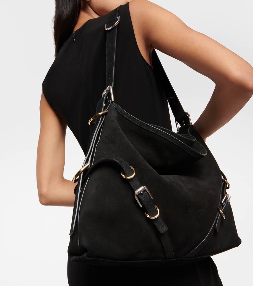 Givenchy Voyou Medium suede shoulder bag