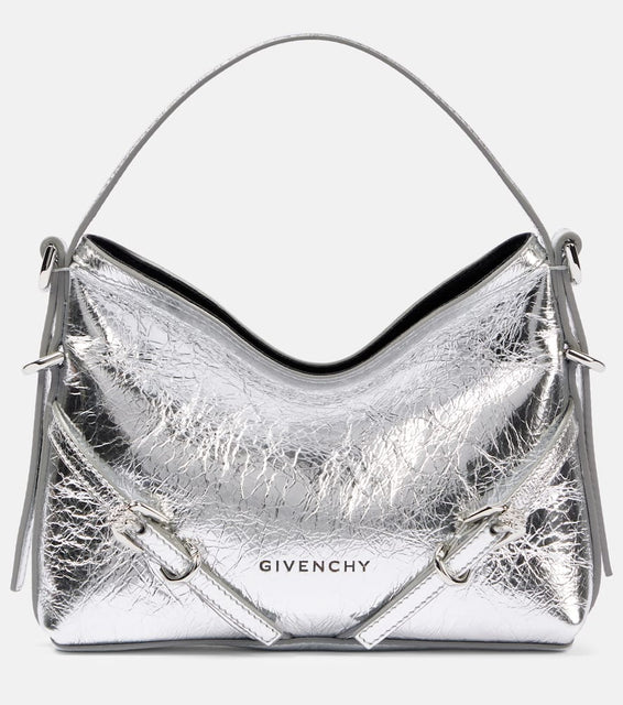 Givenchy Voyou Nano metallic leather shoulder bag. Shop Givenchy Top-Handle Bags for women now.