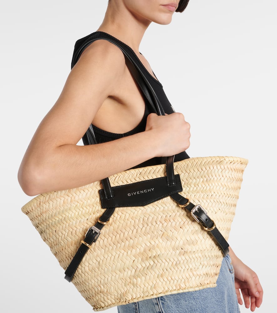 Givenchy Voyou Small raffia basket bag