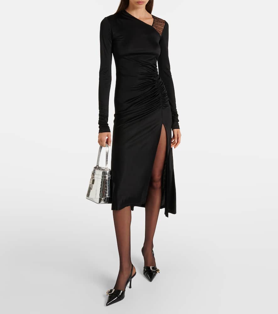 Givenchy Voyou brushed leather slingback pumps